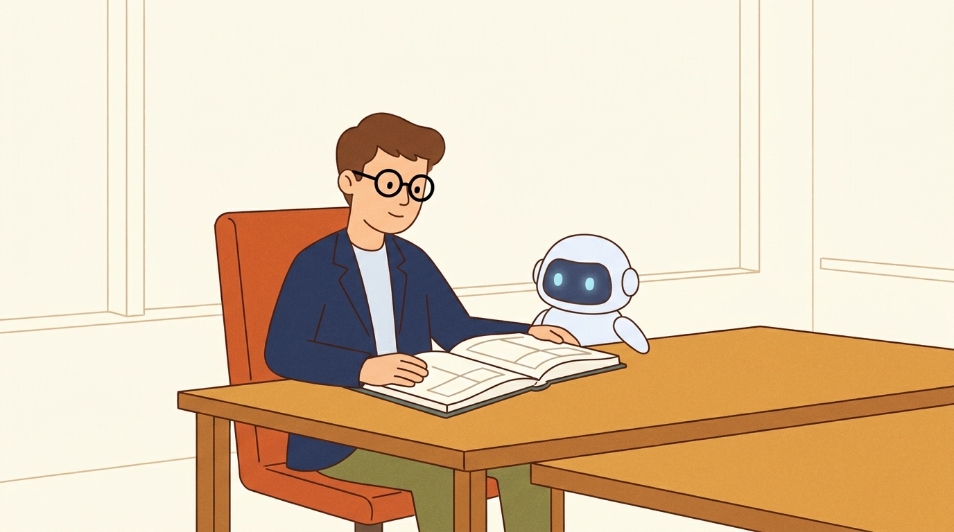 経営者がAIと採用の設計図を広げる